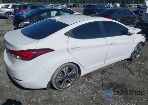 2016 Hyundai Elantra Sport из США, поврежденный, VIN KMHDH4AH1GU488301
